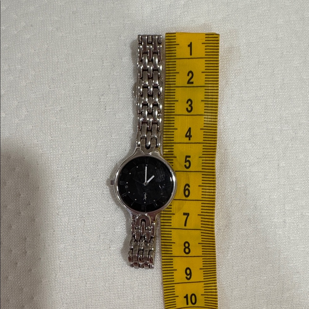 Yves Saint Laurent Black Dial Silver Women's Watch - Picture 7 of 9